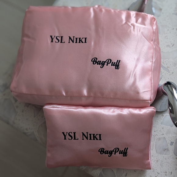 Niki Medium Flap YSL Shoulder Bag in Crinkled Leather - Picture 10 of 11